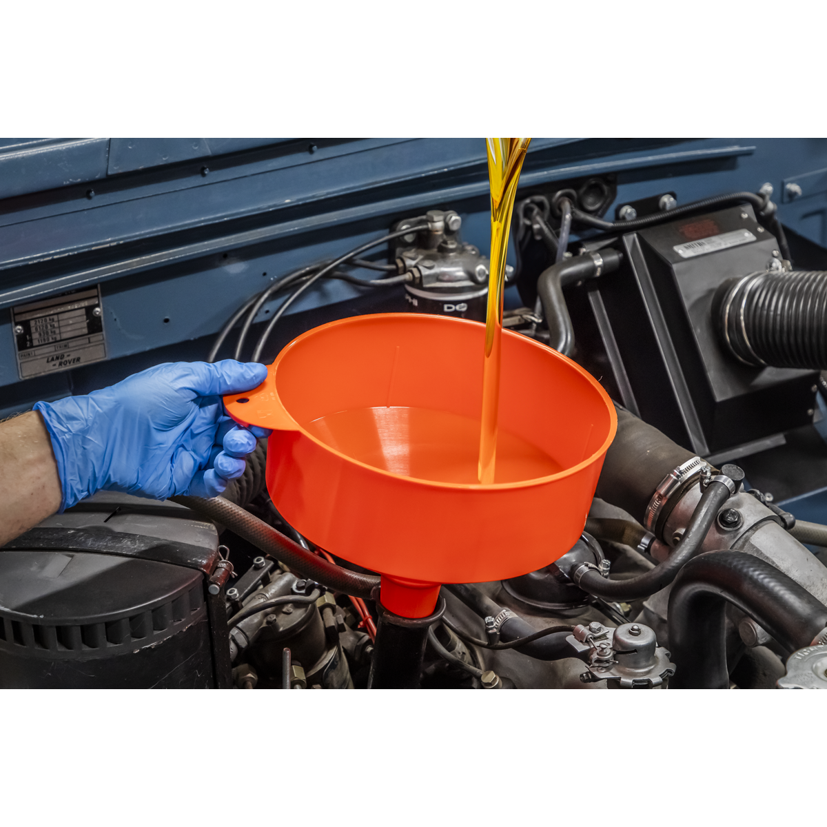 Sealey F3 Fixed Spout Funnel with Filter 250mm - Large