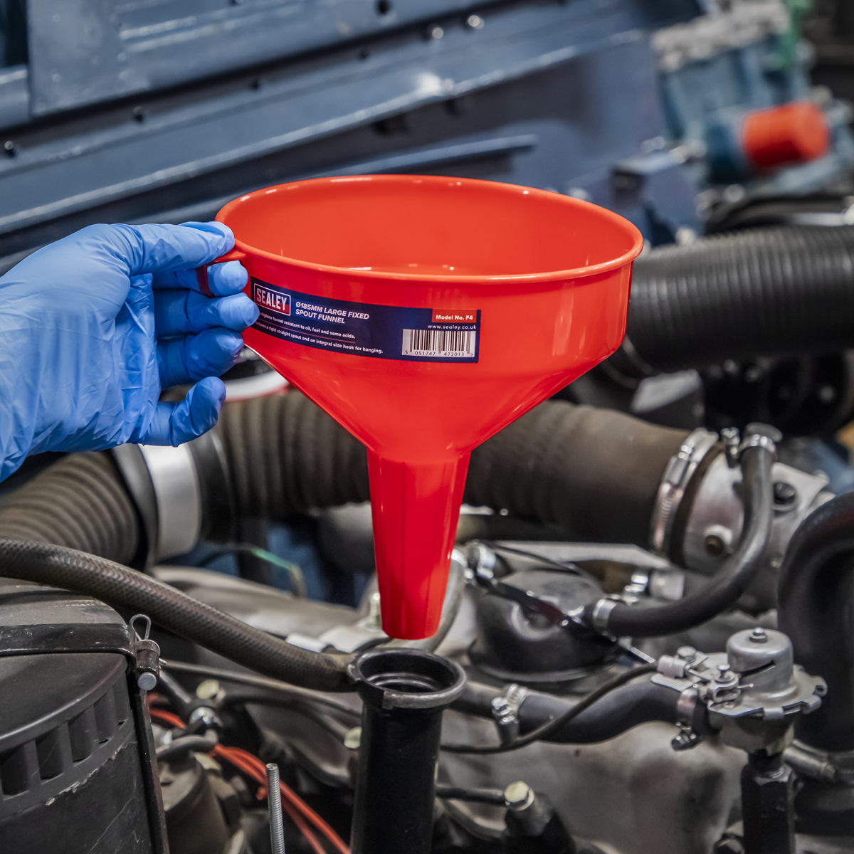 Sealey F4 Fixed Spout Funnel 185mm - Medium