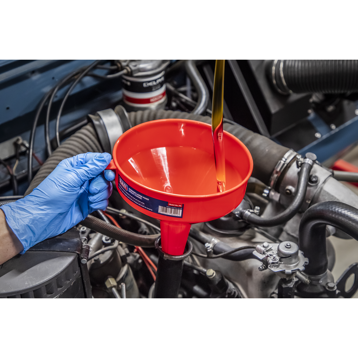 Sealey F4 Fixed Spout Funnel 185mm - Medium