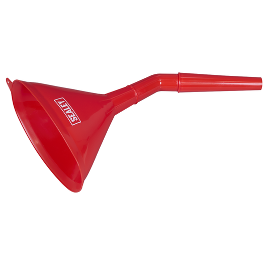 Sealey F7 Angled Spout Oval Funnel with Filter 200mm - Medium