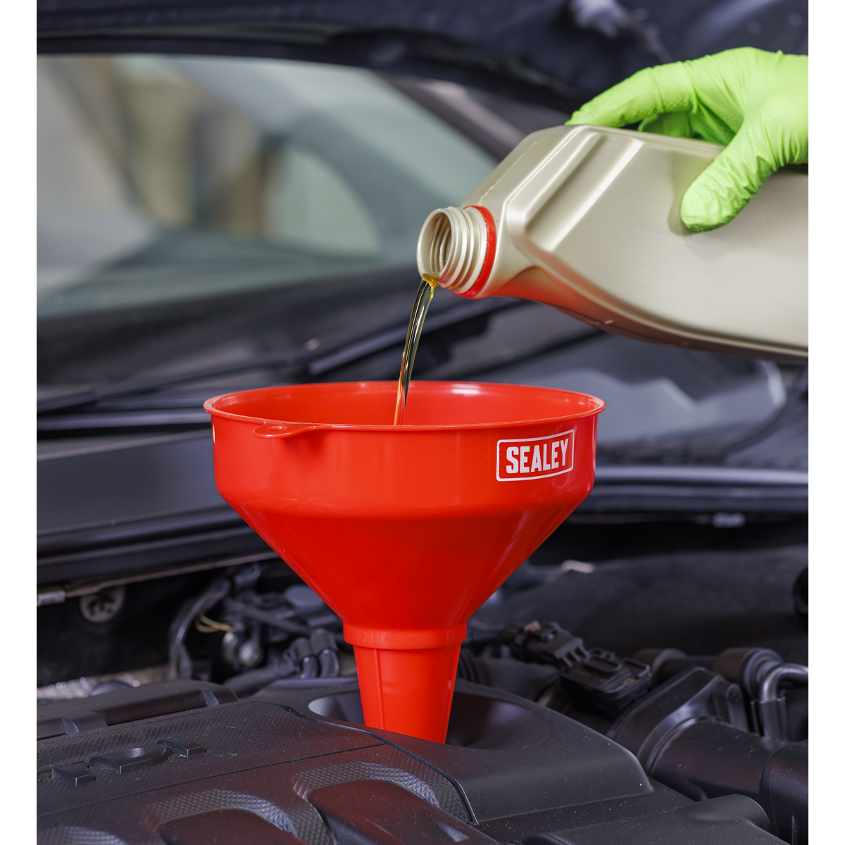 Sealey F98 Fixed Spout Funnel Set 3pc