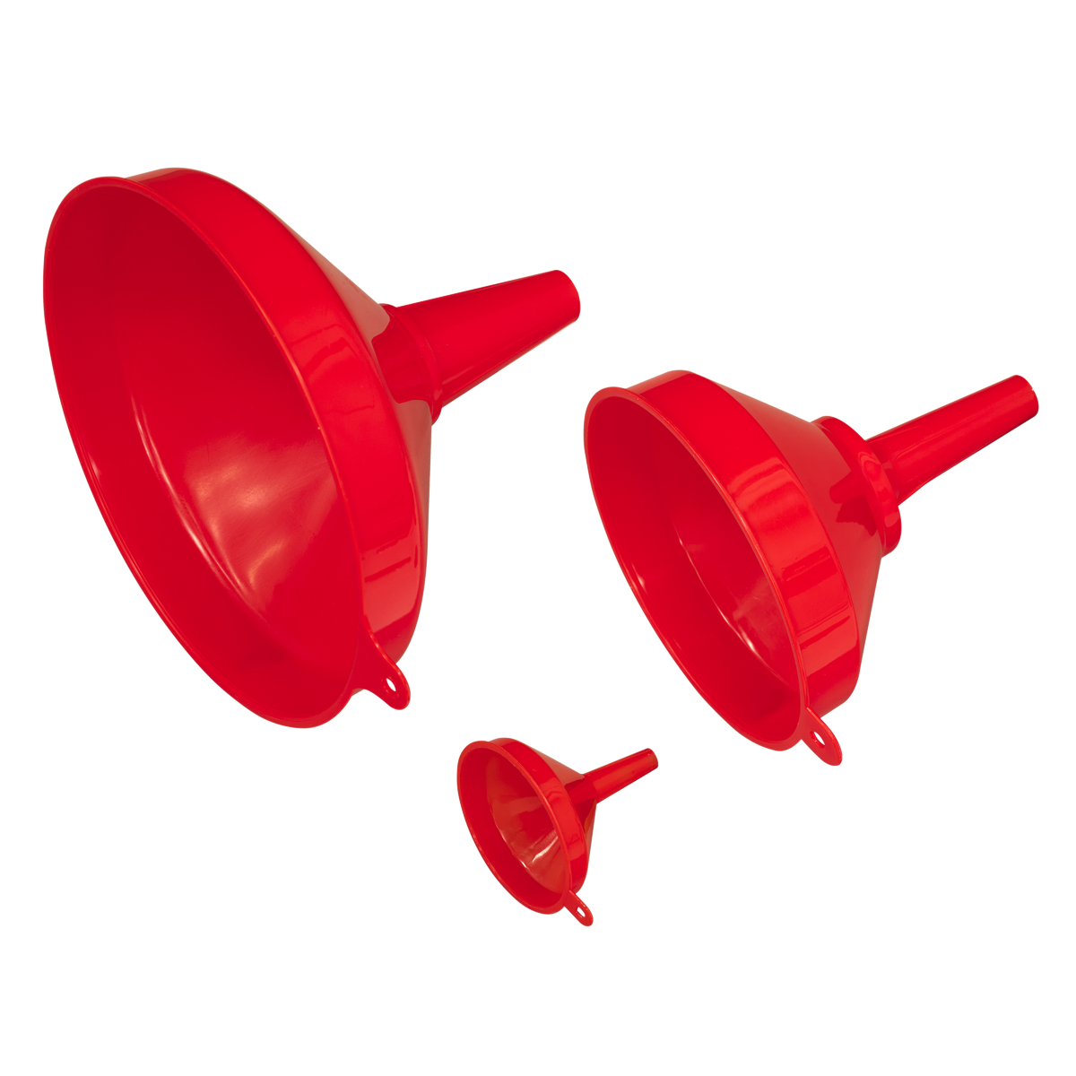 Sealey F98 Fixed Spout Funnel Set 3pc