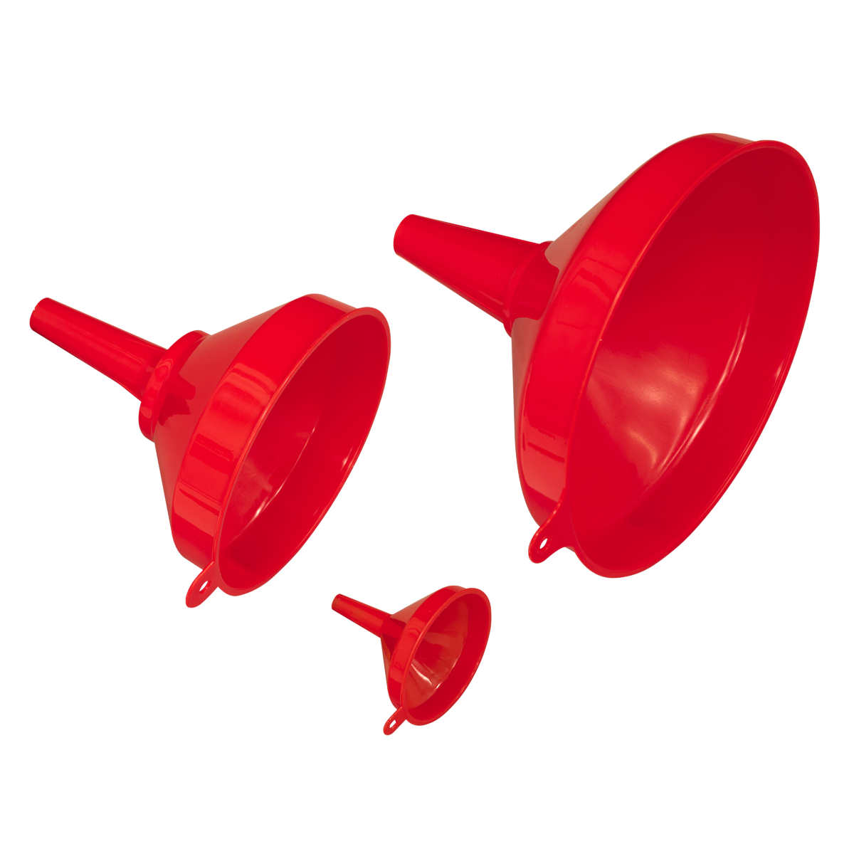 Sealey F98 Fixed Spout Funnel Set 3pc
