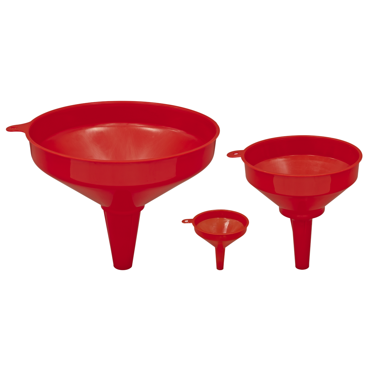 Sealey F98 Fixed Spout Funnel Set 3pc