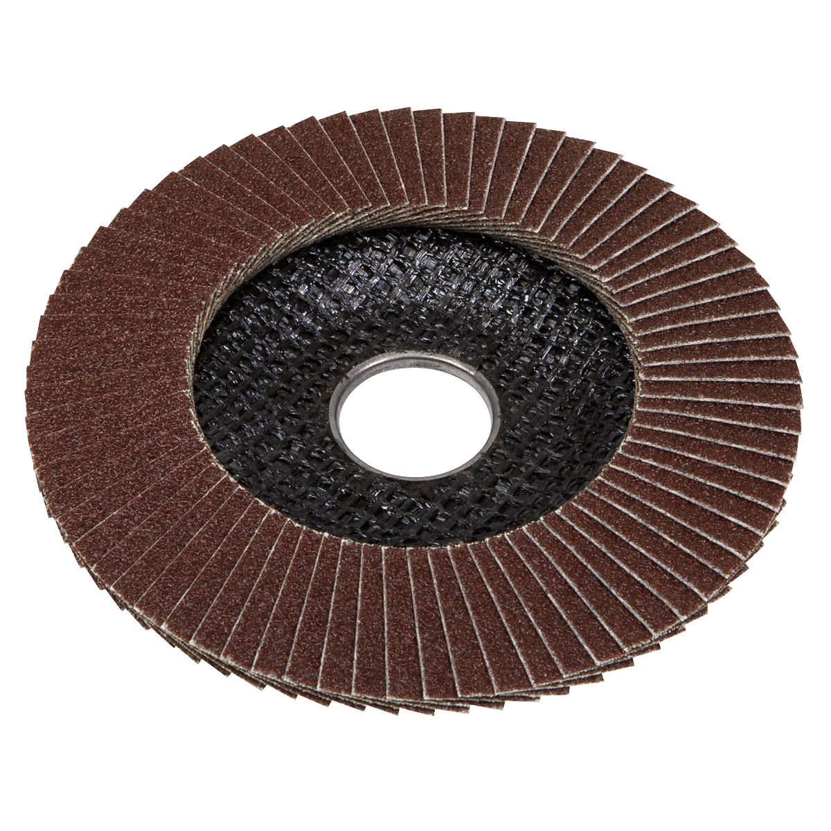 Sealey FD11580E10 115mm Aluminium Oxide Flap Discs 80Grit 22mm Bore - Pack of 10