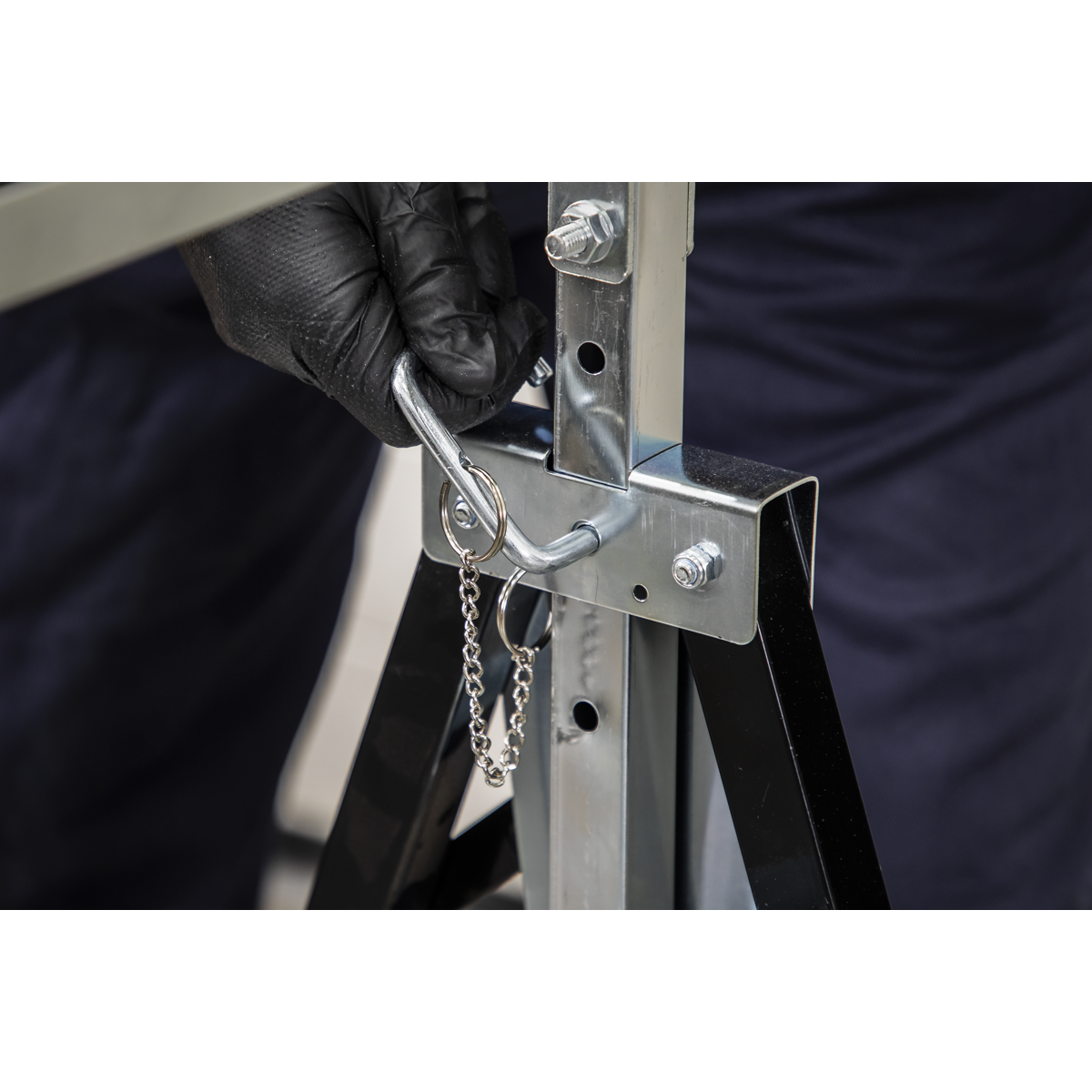 Sealey FDT32 Fold Down Telescopic Trestle 200kg Capacity - Pair