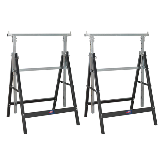 Sealey FDT32 Fold Down Telescopic Trestle 200kg Capacity - Pair