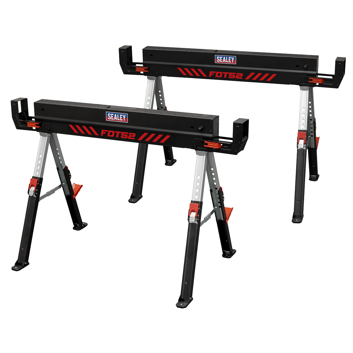Sealey FDT52 Adjustable Sawhorse Set 2pc