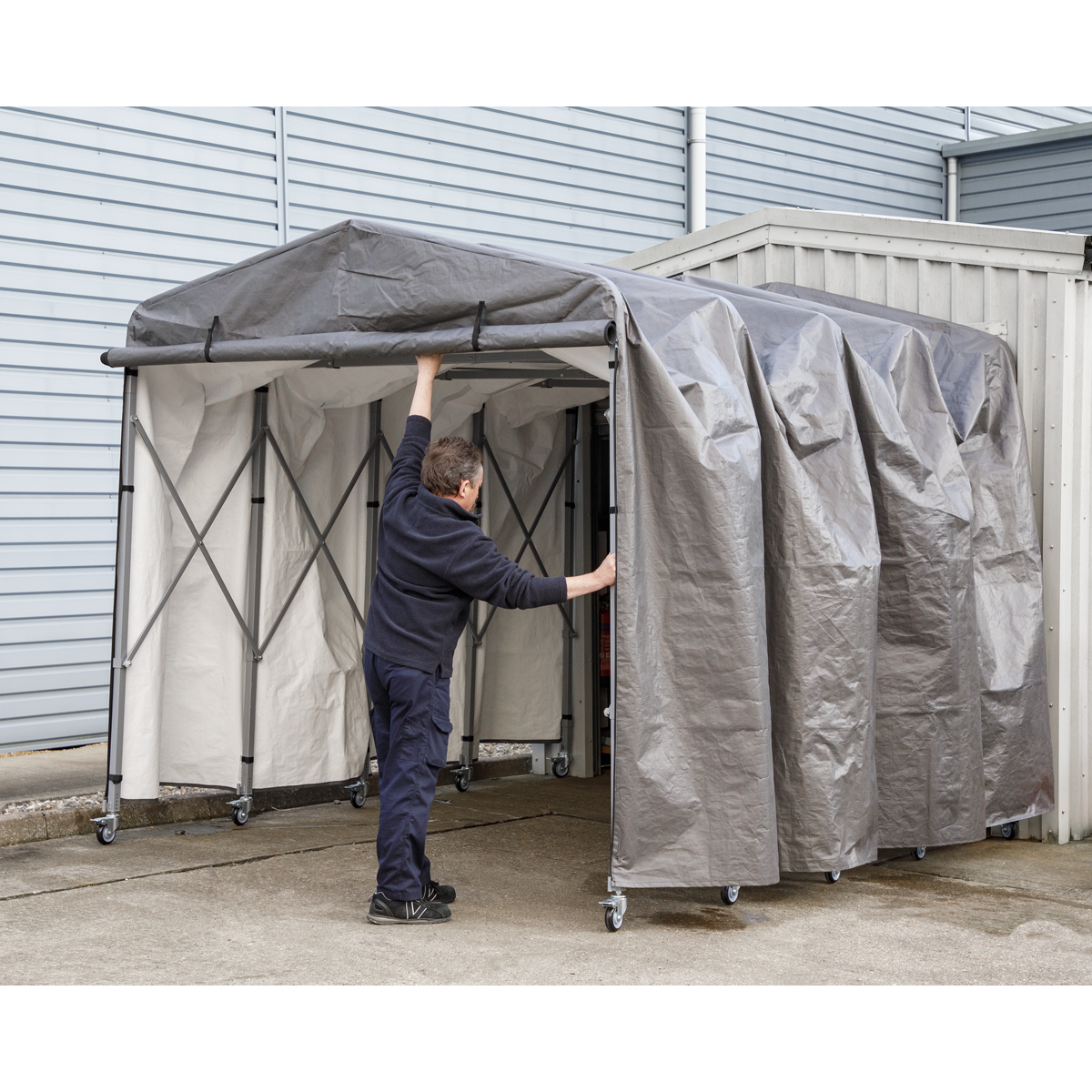 Sealey FGE01 Extending Steel Garage Extension 2.5 x 4.5 x 2.5m