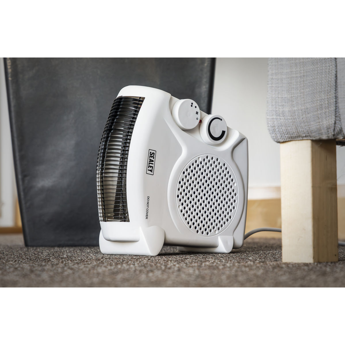 Sealey FH2010 Fan Heater with 2 Heat Settings & Thermostat 2000W/230V