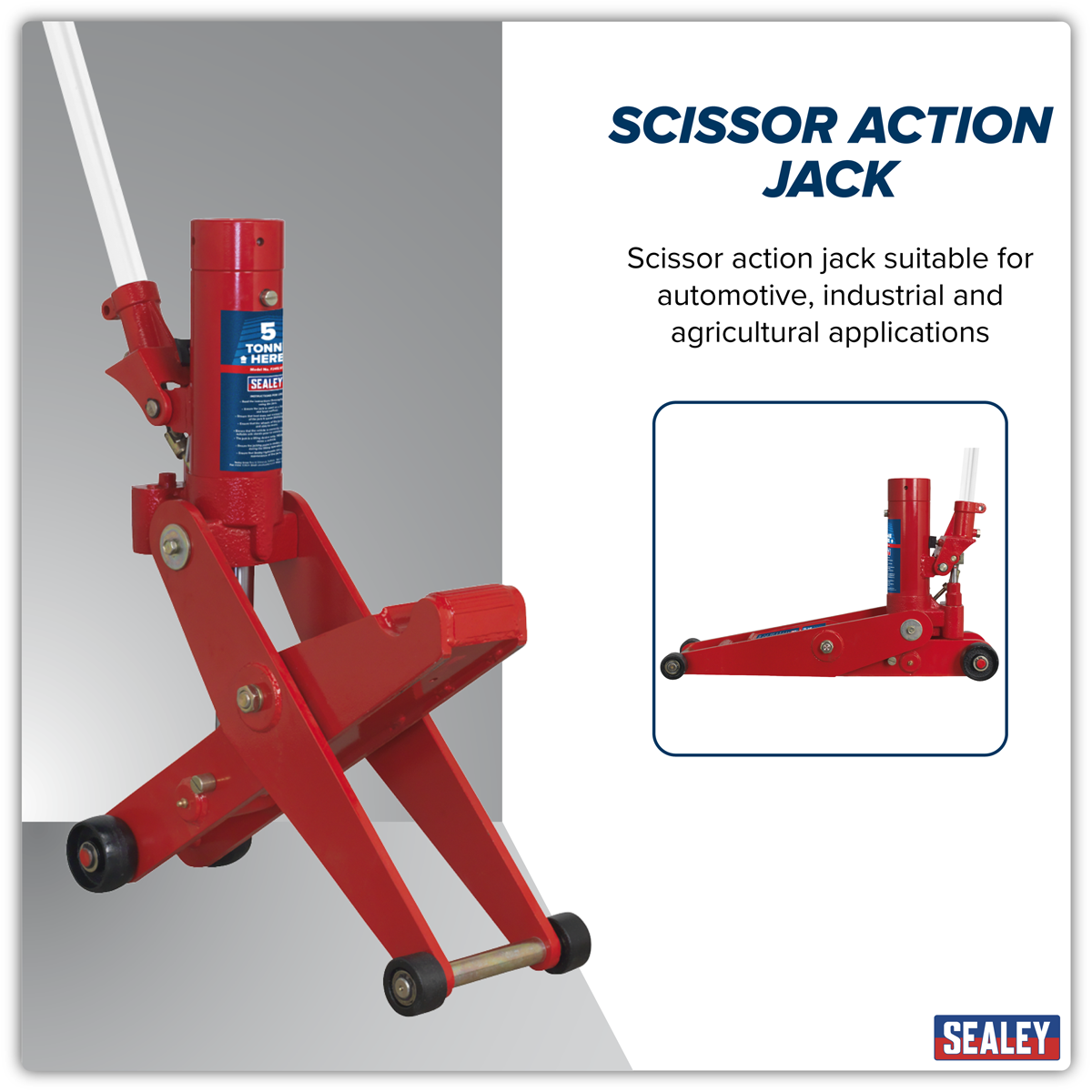 Sealey FJ45 Hydraulic Forklift/Tractor Jack 4/5 Tonne
