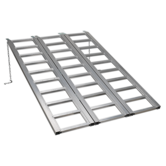 Sealey FLR680T Motorcycle/Trike/ATV & Mini Tractor Ramp Wide Tri-Fold 680kg Capacity