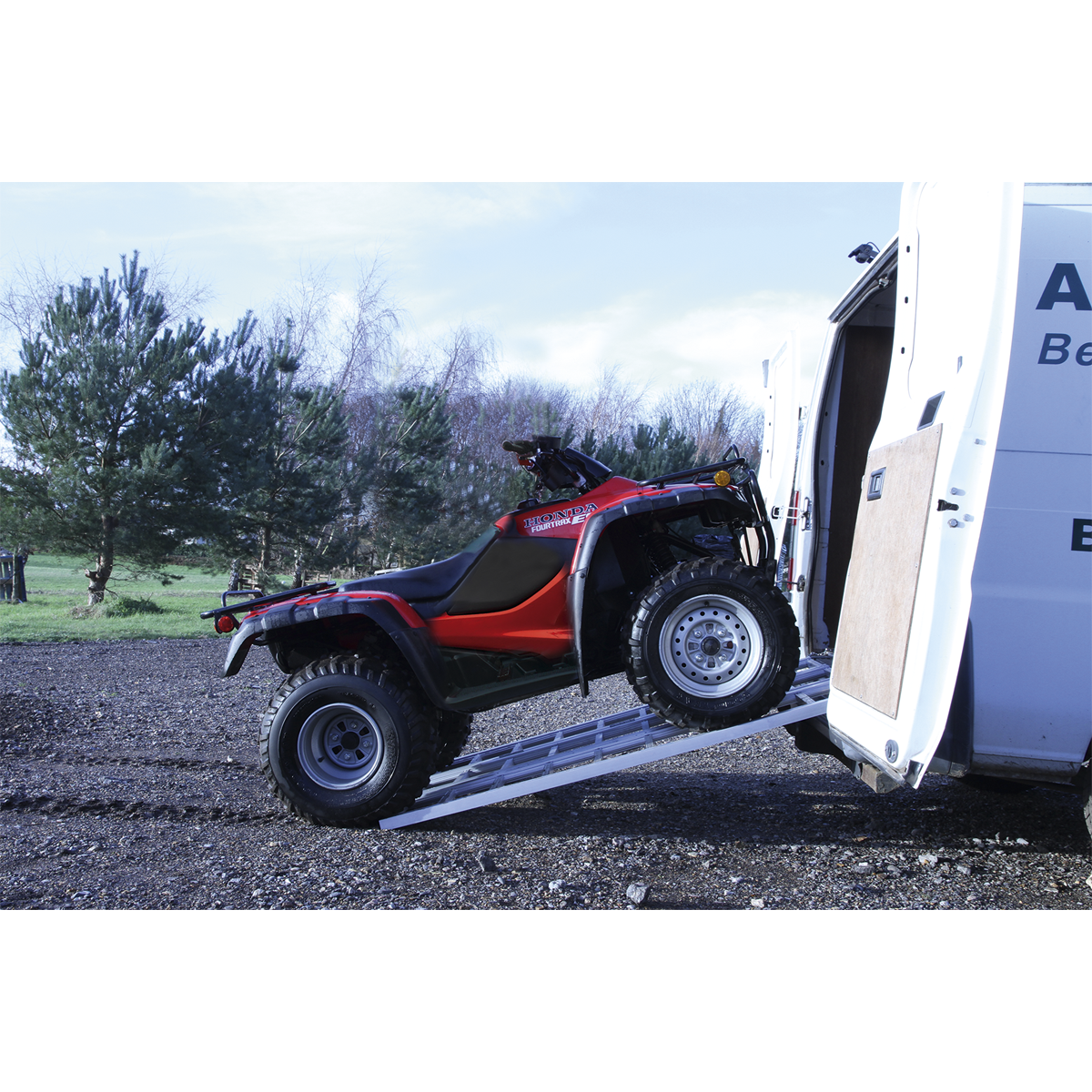 Sealey FLR680T Motorcycle/Trike/ATV & Mini Tractor Ramp Wide Tri-Fold 680kg Capacity