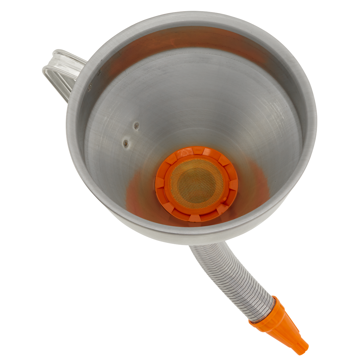 Sealey FM20F Metal Flexible Spout Funnel with Filter 200mm