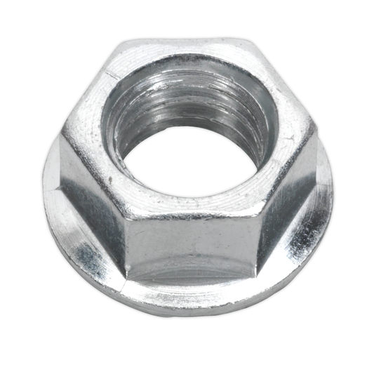Sealey FN10 Zinc Plated Serrated Flange Nut M10 - Pack of 100