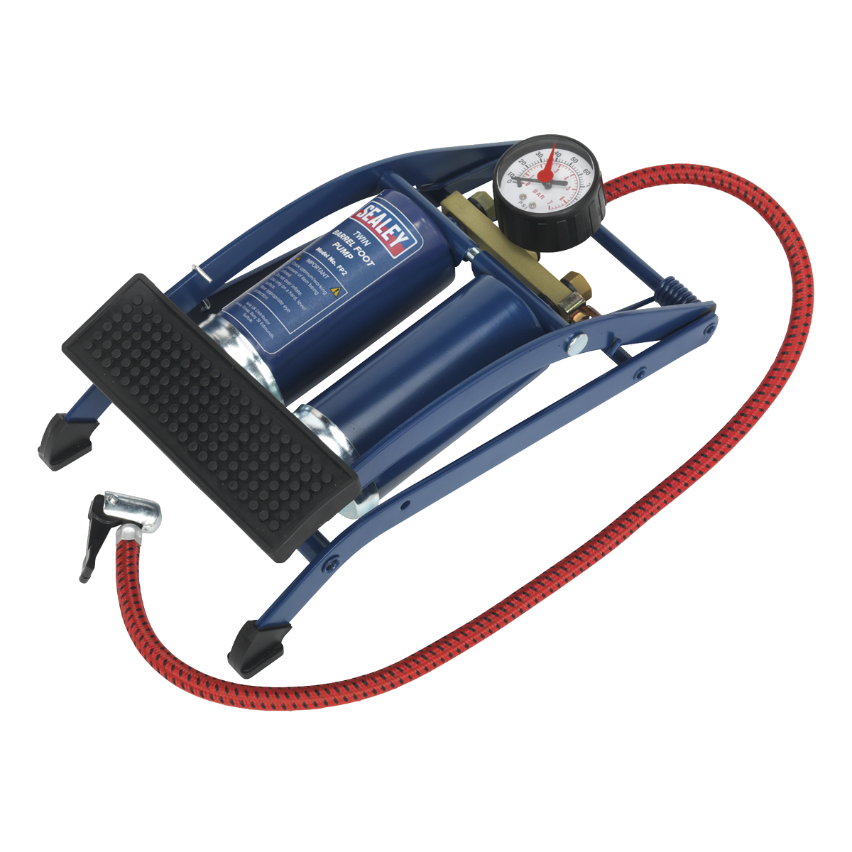Sealey FP2 Twin Barrel Foot Pump
