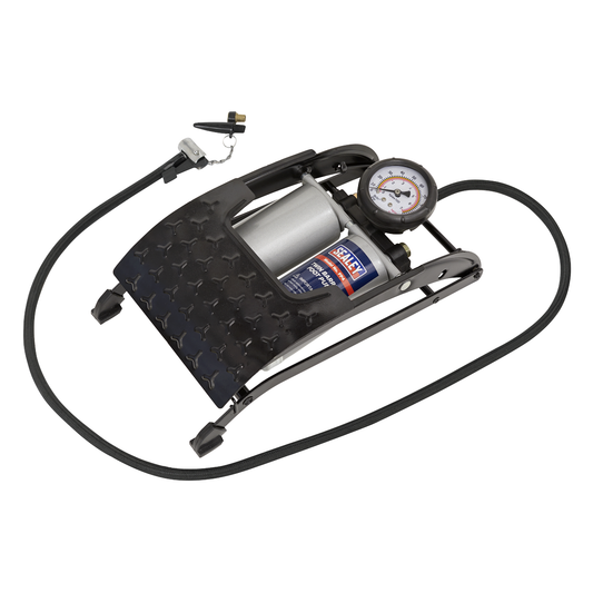 Sealey FP4 Twin Barrel Foot Pump