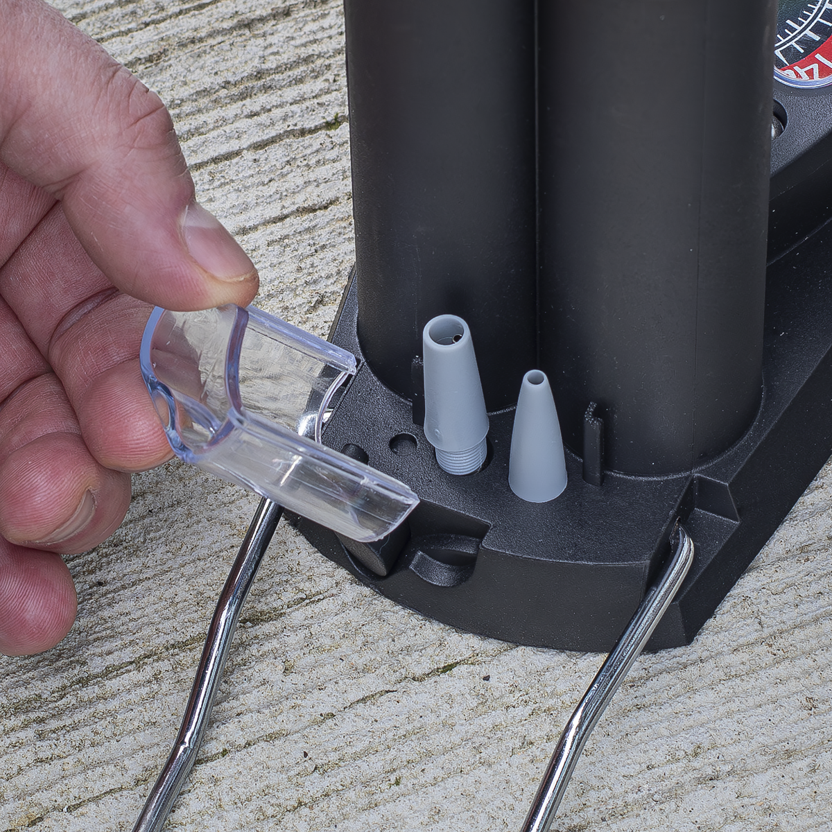 Sealey FP7 Mini Twin Barrel Bicycle Foot Pump