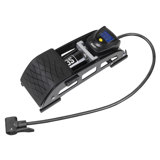 Sealey FP8D Single Barrel Digital Foot Pump