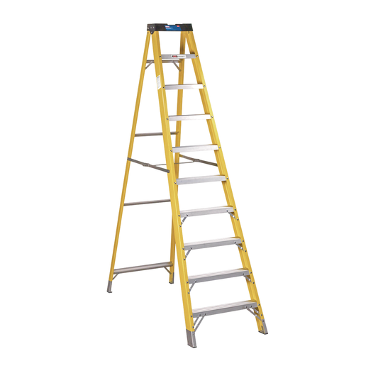 Sealey FSL10 Fibreglass Step Ladder 9-Tread - EN 131