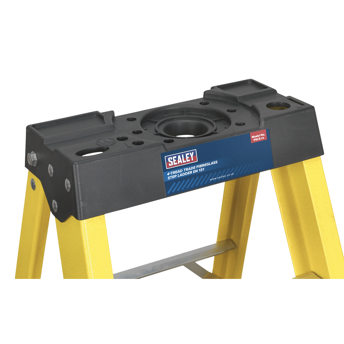 Sealey FSL5 Fibreglass Step Ladder 4-Tread - EN 131