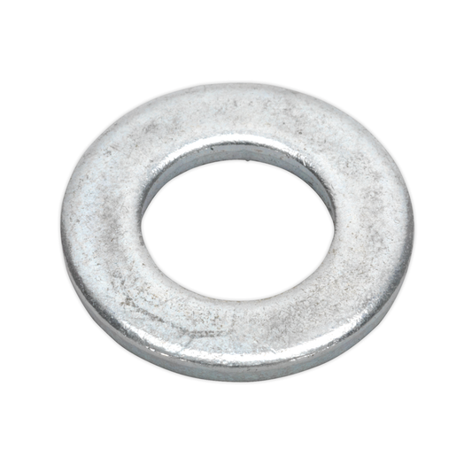 Sealey FWA1224 Zinc Plated Form A Flat Washer M12 x 24mm, DIN 125 - Pack of 100