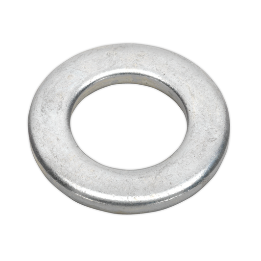 Sealey FWA1630 Zinc Plated Form A Flat Washer M16 x 30mm, DIN 125 - Pack of 50