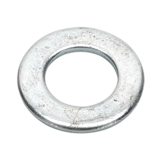 Sealey FWA2037 Zinc Plated Form A Flat Washer M20 x 37mm, DIN 125 - Pack of 50