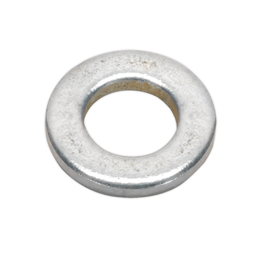 Sealey FWA612 Zinc Plated Form A Flat Washer M6 x 12mm, DIN 125 - Pack of 100