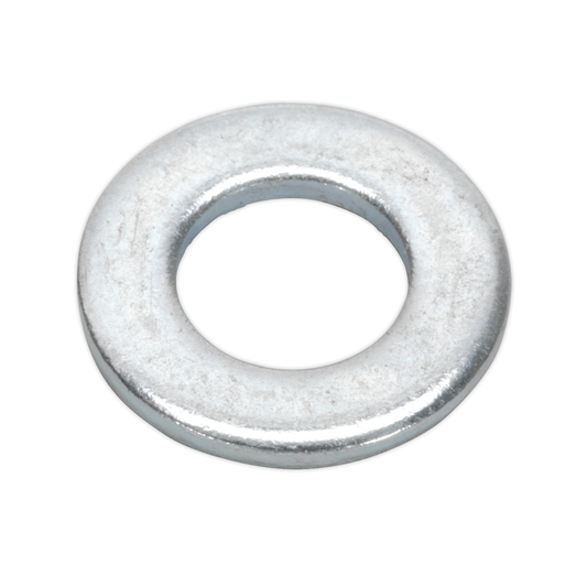 Sealey FWA817 Zinc Plated Form A Flat Washer M8 x 17mm, DIN 125 - Pack of 100