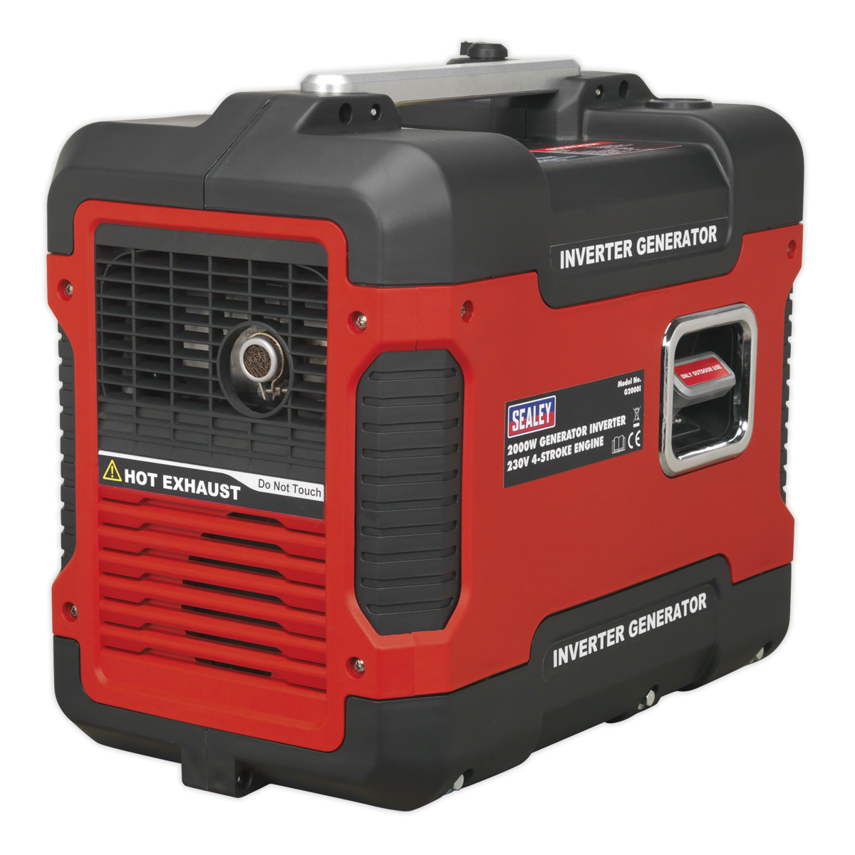 Sealey G2000I 2000W Inverter Generator 4-Stroke Engine 230V