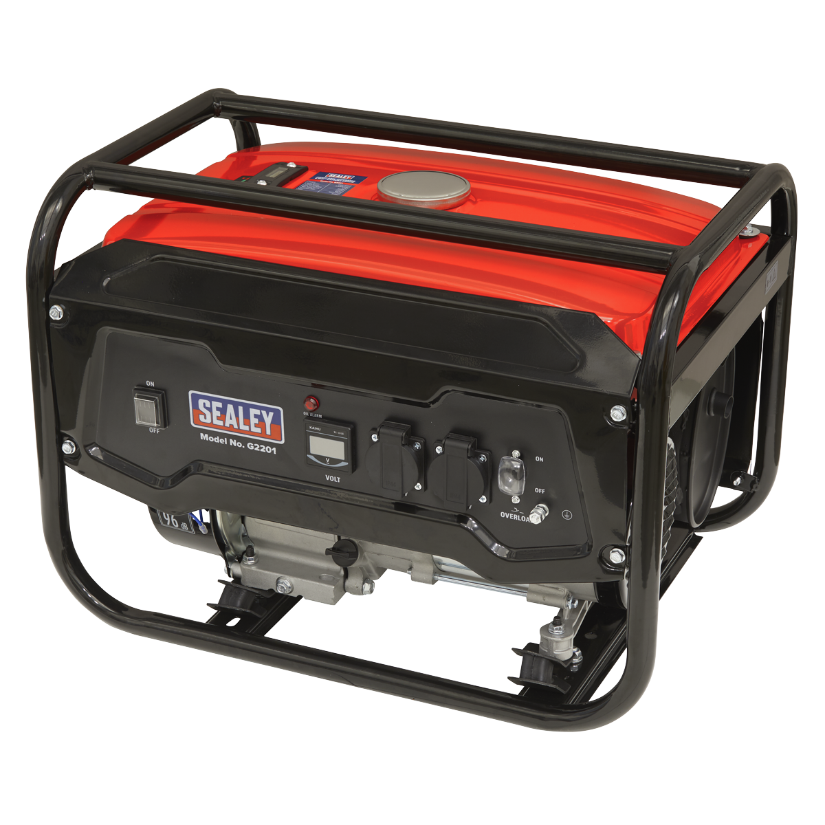 Sealey G2201 2200W Generator 6.5hp 4-Stroke Engine 230V