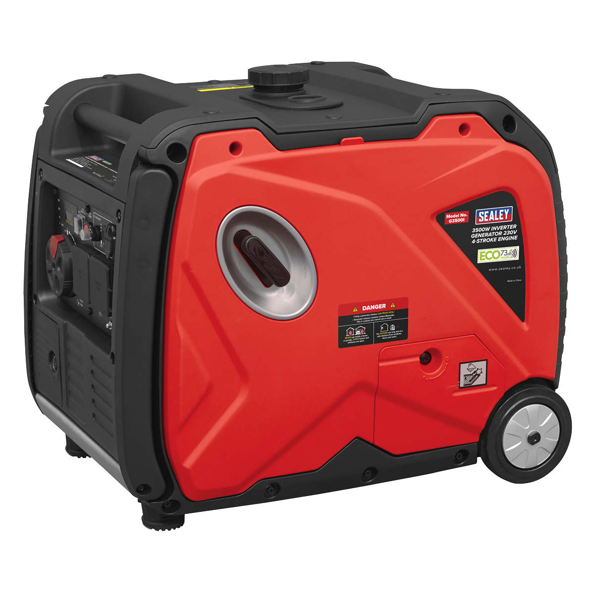 Sealey G3500I 3500W Inverter Generator 4-Stroke Engine 230V