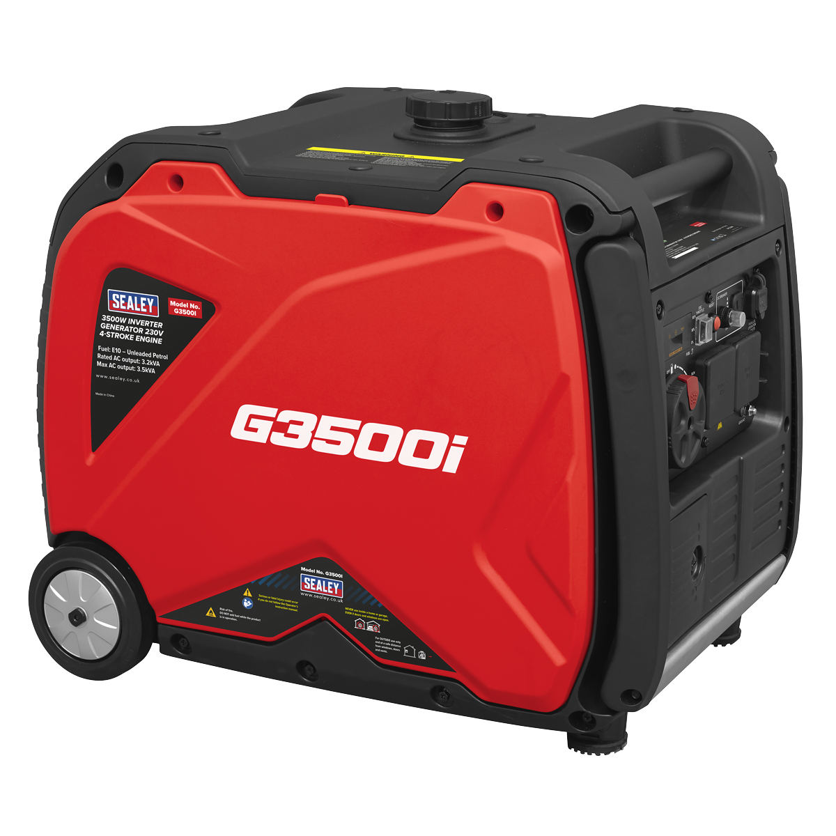Sealey G3500I 3500W Inverter Generator 4-Stroke Engine 230V
