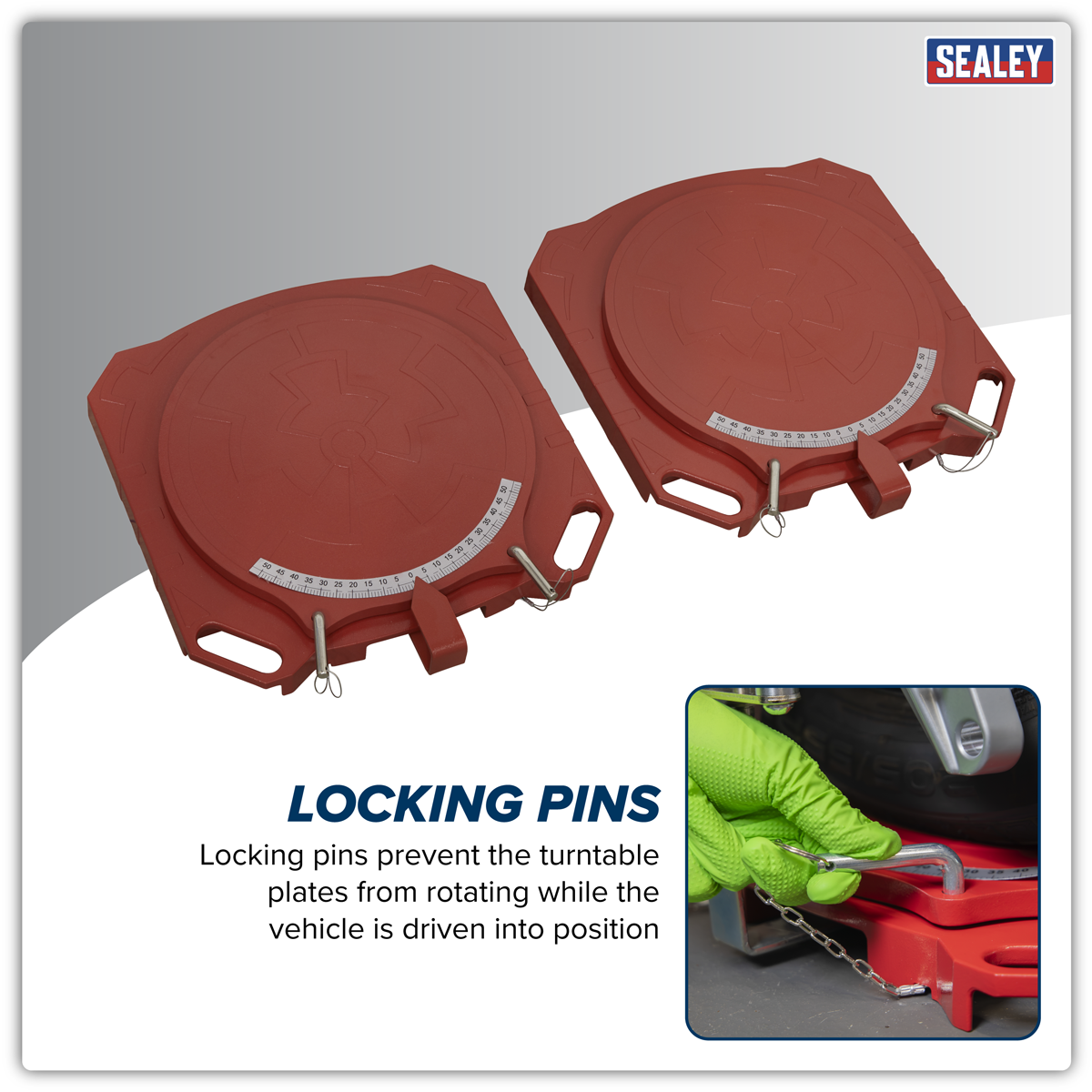 Sealey GA44 Steering Turntables - Pair