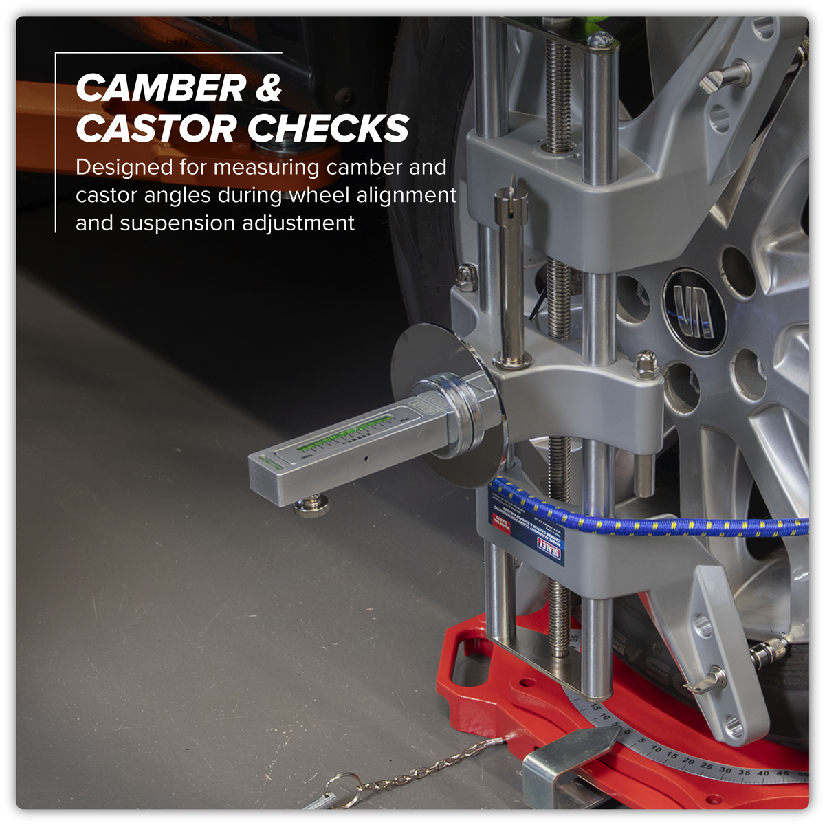 Sealey GA47 Magnetic Camber/Castor Gauge 2pc