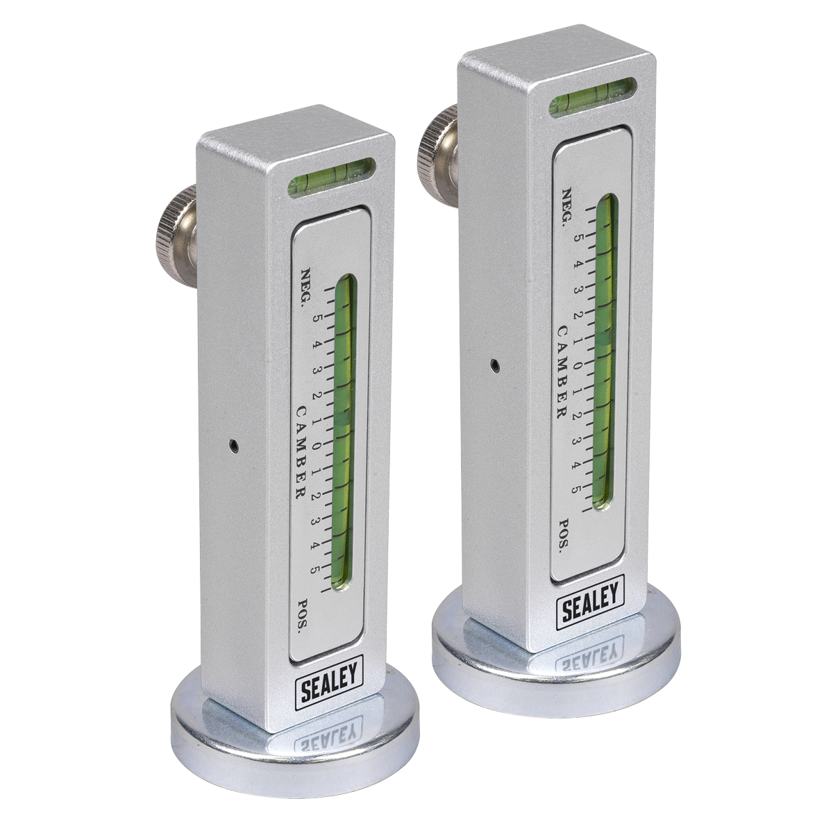 Sealey GA47 Magnetic Camber/Castor Gauge 2pc