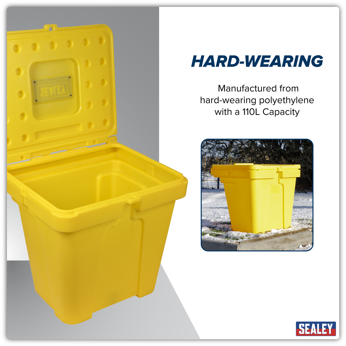 Sealey GB01 Grit & Salt Storage Box 110L