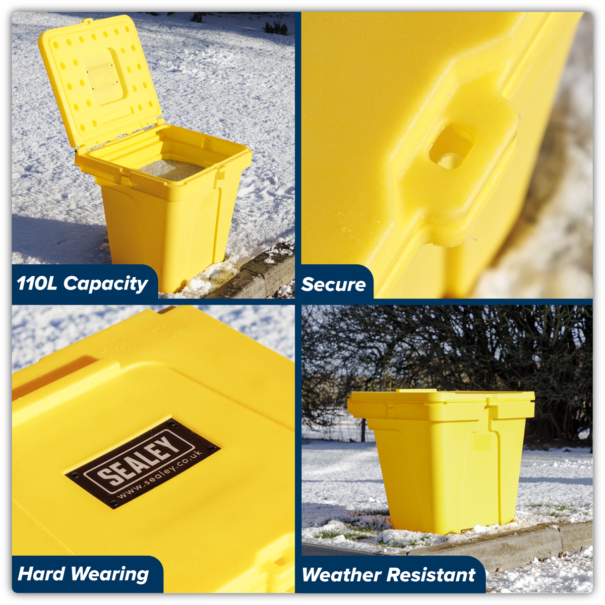 Sealey GB01 Grit & Salt Storage Box 110L