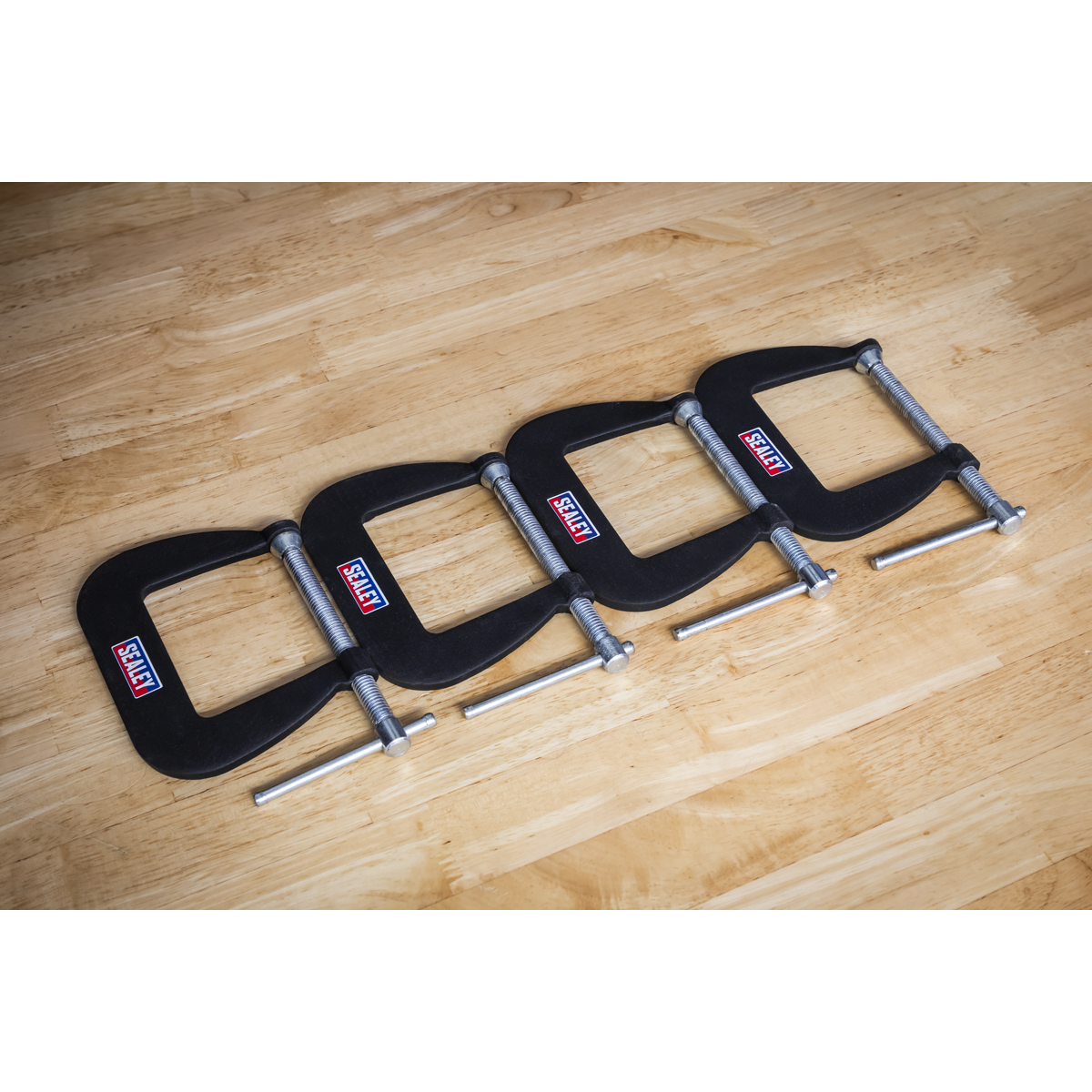 Sealey GCC01 Junior C-Clamp Set 64 x 64mm 4pc