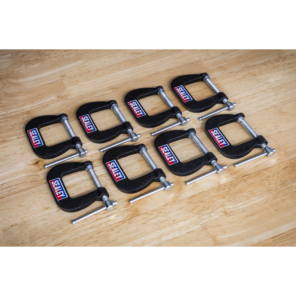 Sealey GCC05 Junior C-Clamp Set 28 x 28mm 8pc