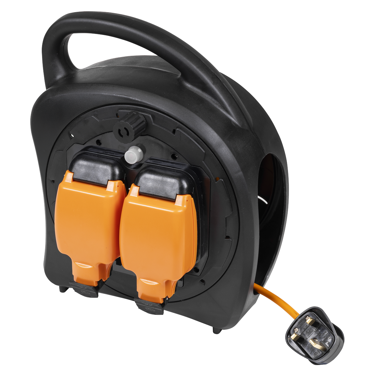 Sealey GCR15 15m Weatherproof Extension Reel with Thermal Trip 2 x 230V