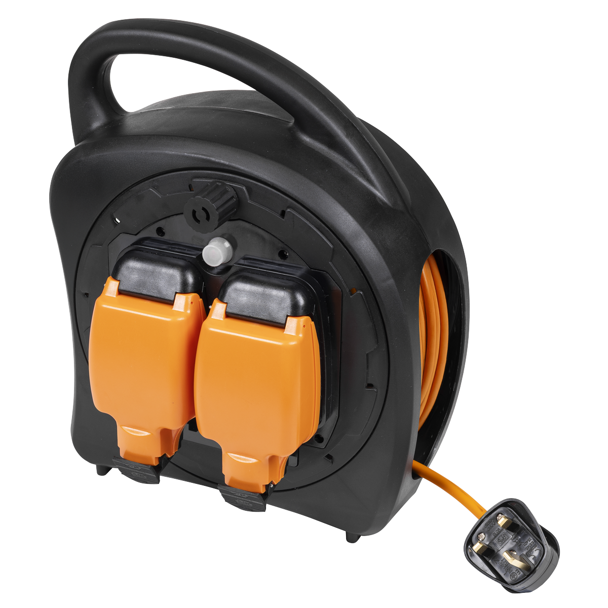 Sealey GCR20 20m Weatherproof Extension Reel with Thermal Trip 2 x 230V
