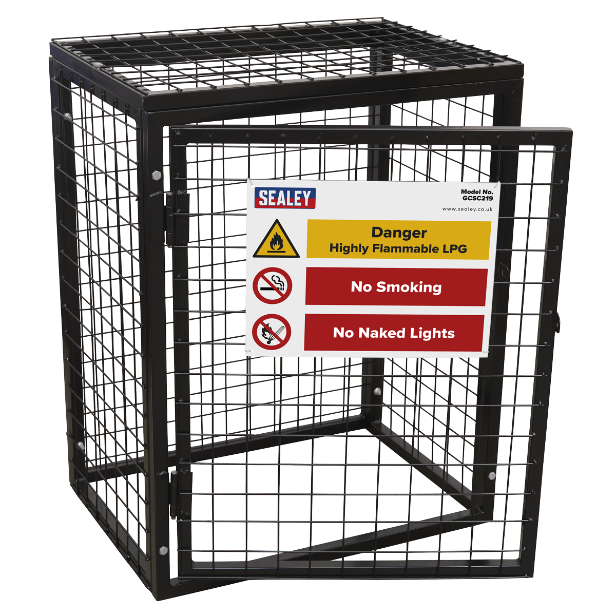 Sealey GCSC219 Gas Cylinder Safety Cage - 2 x 19kg