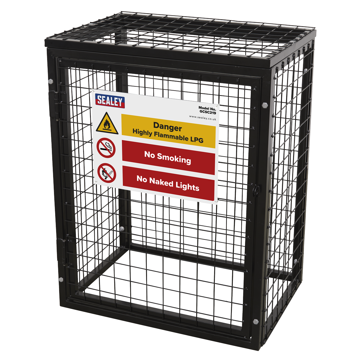 Sealey GCSC219 Gas Cylinder Safety Cage - 2 x 19kg