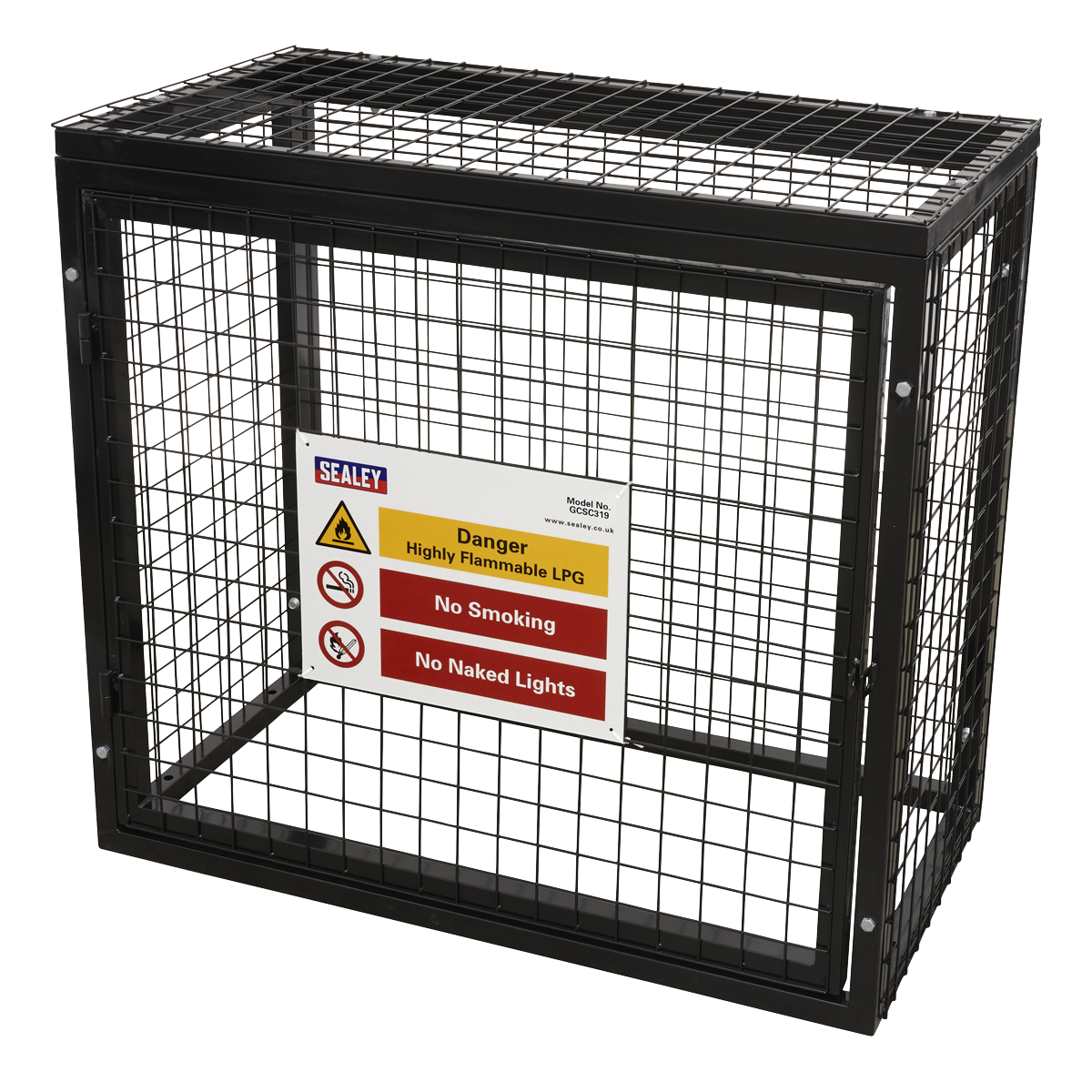Sealey GCSC319 Gas Cylinder Safety Cage - 3 x 19kg