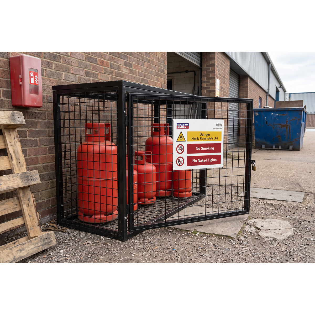Sealey GCSC419 Gas Cylinder Safety Cage - 4 x 19kg