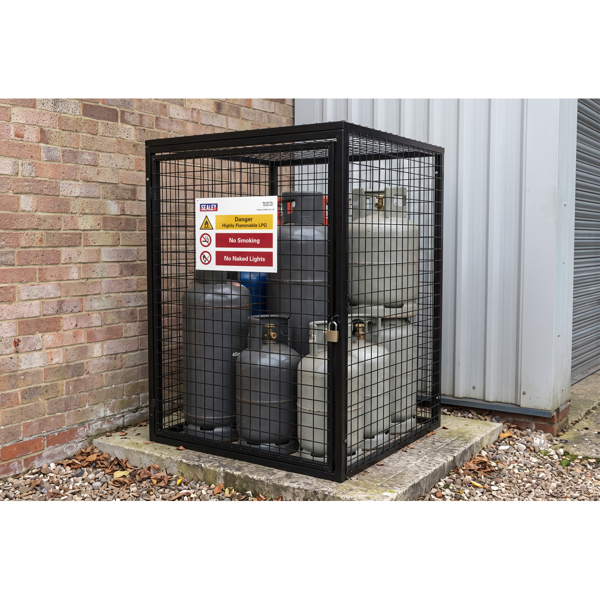 Sealey GCSC447 Gas Cylinder Safety Cage - 4 x 47kg