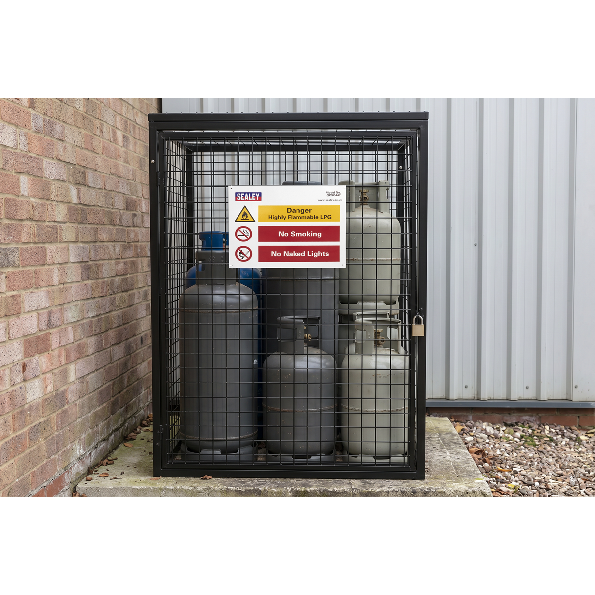 Sealey GCSC447 Gas Cylinder Safety Cage - 4 x 47kg