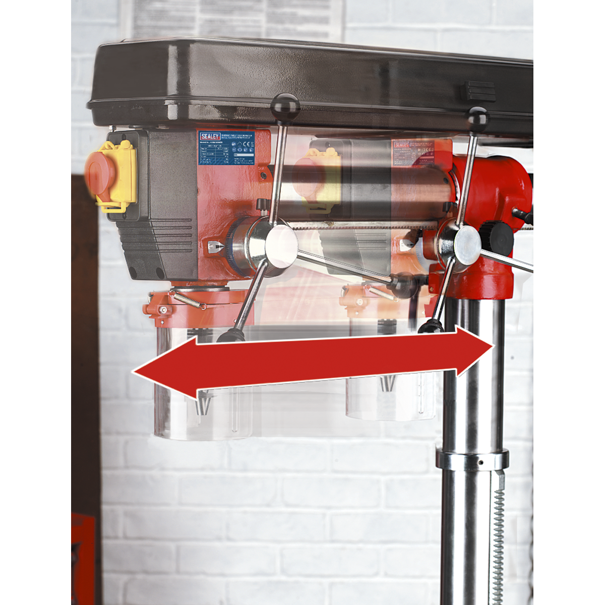 Sealey GDM1630FR Floor Standing Radial Pillar Drill 5-Speed 550W/230V